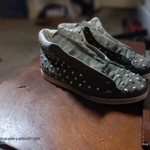Studded High-Top Sneakers